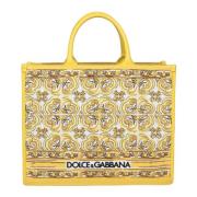 Majolica Print Shopper Dolce & Gabbana , Yellow , Dames