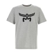 Stijlvol Grijs Katoenen T-Shirt MCM , Gray , Heren