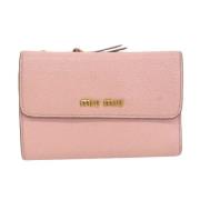 Pre-owned Leather wallets Miu Miu Pre-owned , Pink , Dames