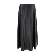 Leren Rok Zwart Arma , Black , Dames