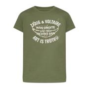 T-shirt met print Zadig & Voltaire , Green , Dames