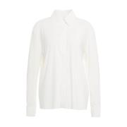 Witte Shirts Aw24 Model Zachte Was Norma Kamali , White , Dames