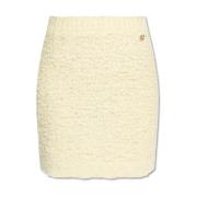 Rok met logo Blumarine , Beige , Dames