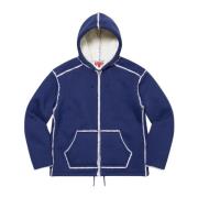 Faux Shearling Hooded Jacket Bright Navy Supreme , Blue , Heren