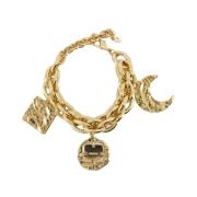 Gouden Messing Armband met Sluiting Paco Rabanne , Yellow , Dames