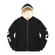 Faux Fur Gevoerde Hoodie Supreme , Black , Heren