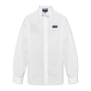 Shirt met logo Versace Jeans Couture , White , Heren