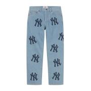 Beperkte Editie New York Yankees Jeans Blauw Supreme , Blue , Heren