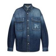 Denim jas Palm Angels , Blue , Heren