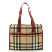 Pre-owned Canvas handbags Burberry Vintage , Beige , Dames