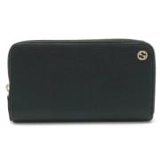 Pre-owned Leather wallets Gucci Vintage , Black , Dames