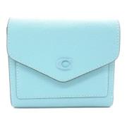 Pre-owned Leather wallets Coach Pre-owned , Blue , Dames