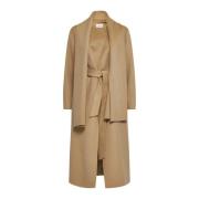 Beige Winterjas Elegante Stijl P.a.r.o.s.h. , Beige , Dames