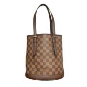 Pre-owned Leather handbags Louis Vuitton Vintage , Brown , Dames