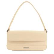 Pre-owned Leather shoulder-bags Burberry Vintage , Beige , Dames