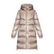 Donsjack met capuchon Woolrich , Beige , Dames