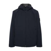 Blauwe Winterjassen Stone Island , Blue , Heren