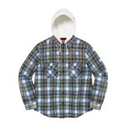 Beperkte oplage Hooded Flannel Zip Up Supreme , Multicolor , Heren