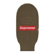 Limited Edition Box Logo Balaclava Olijf Supreme , Green , Unisex