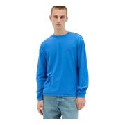 Comfortabele Katoenen Lazy T-Shirt Stüssy , Blue , Heren