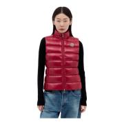 Gewatteerd Donsvest Moncler , Red , Dames