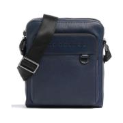 Damiano Leren Crossbody Tas The Bridge , Blue , Heren