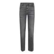 Grijze Bootcut Denim Jeans 7 For All Mankind , Gray , Dames