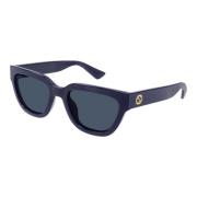 Blauw/Blauw Zonnebril Gg1578S Gucci , Blue , Dames