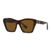 Klassieke zonnebril Dark Havana/Brown Burberry , Brown , Dames