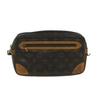 Pre-owned Canvas clutches Louis Vuitton Vintage , Brown , Dames