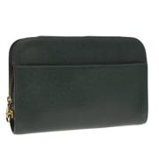 Pre-owned Leather clutches Louis Vuitton Vintage , Black , Dames