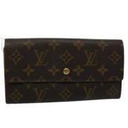 Pre-owned Canvas wallets Louis Vuitton Vintage , Brown , Dames