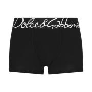 Oversize Logo Tailleband Boxers in BL Dolce & Gabbana , Black , Heren