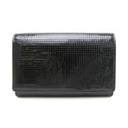 Pre-owned Leather wallets Cartier Vintage , Black , Dames