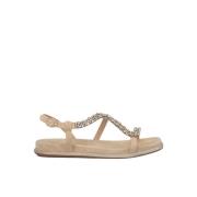 Glanzende band sandaal Alma EN Pena , Beige , Dames