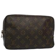 Pre-owned Canvas clutches Louis Vuitton Vintage , Brown , Dames