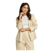 Parel revers jas Alma EN Pena , Beige , Dames