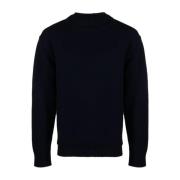 Blauwe Distressed Sweater Four Stitches Maison Margiela , Blue , Heren