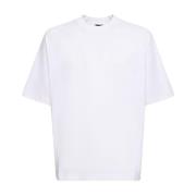 Witte Typo T-shirt met Logo Jacquemus , White , Heren