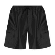 Shorts met logo Balenciaga , Black , Heren