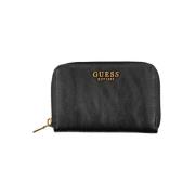 Elegante zwarte portemonnee met rits Guess , Black , Dames