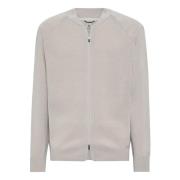 B Tech Tech Bomber Jacket in Merinowol Boggi Milano , Beige , Heren