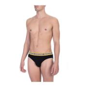 Heren Katoenen Slip 2-Pack Bikkembergs , Black , Heren