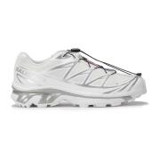 Witte GTX Sneakers met Zilveren Detail Salomon , White , Heren