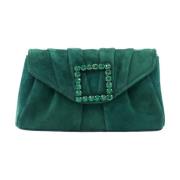 Stijlvolle Gesp Versierde Crossbody Tas Alma EN Pena , Green , Dames