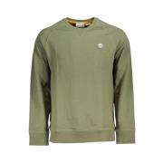 Klassiek Groen Geborsteld Crew Neck Sweatshirt Timberland , Green , He...