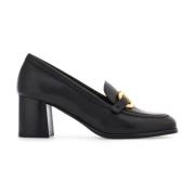 Zwarte Gancini Pumps met Gouden Accenten Salvatore Ferragamo , Black ,...