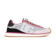 Grijs Roze Sneakers Dolce & Gabbana , Gray , Dames