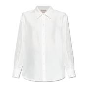 Zijden overhemd Alexander McQueen , White , Dames