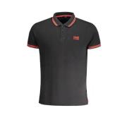 Zwart Katoenen Poloshirt met Korte Mouwen Cavalli Class , Black , Here...